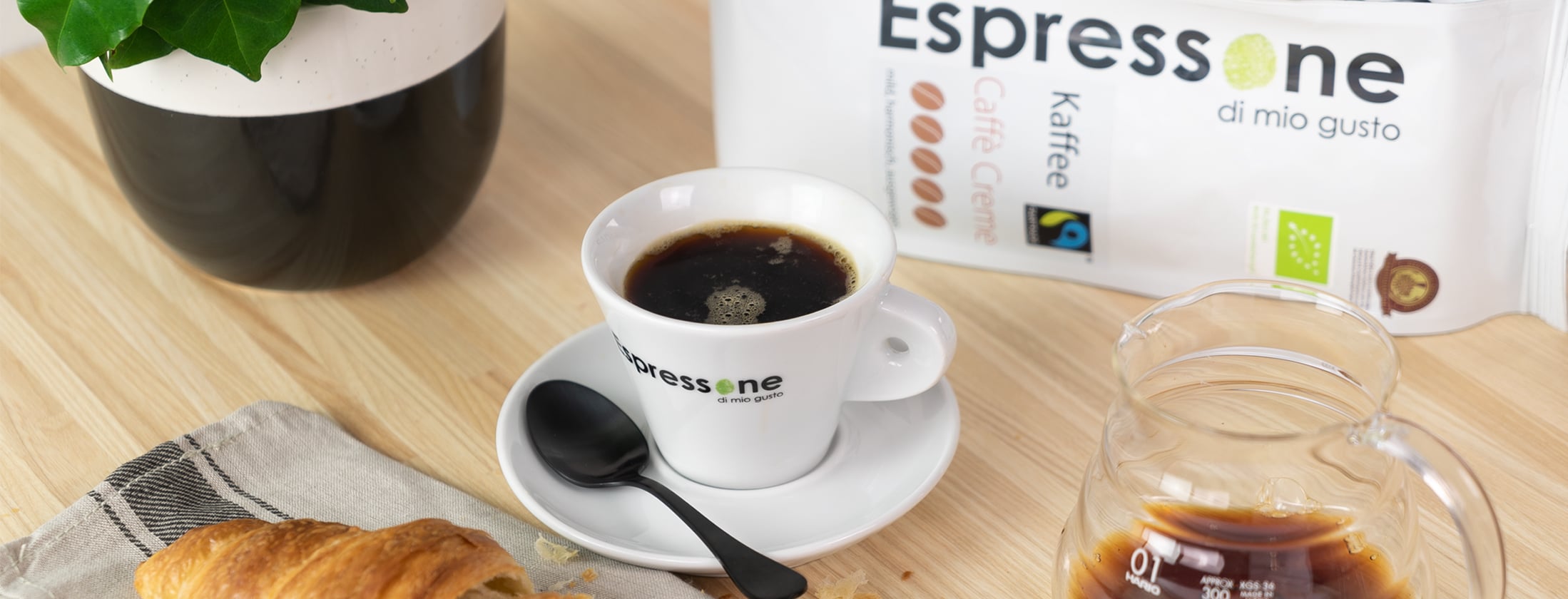 Espressone Bio FairTrade Kaffee Cafe Creme